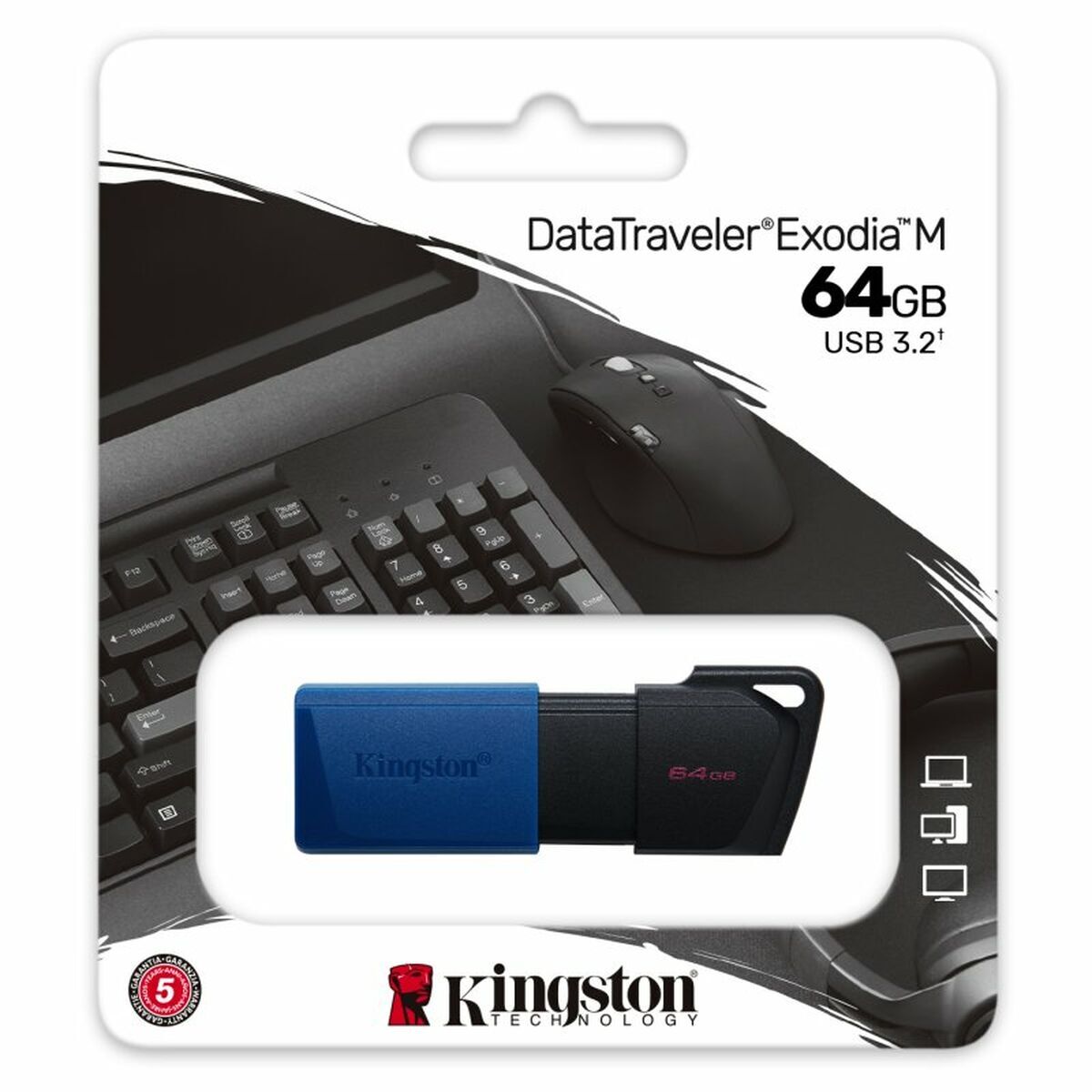 Picture of USB stick Kingston Exodia M Black 64 GB