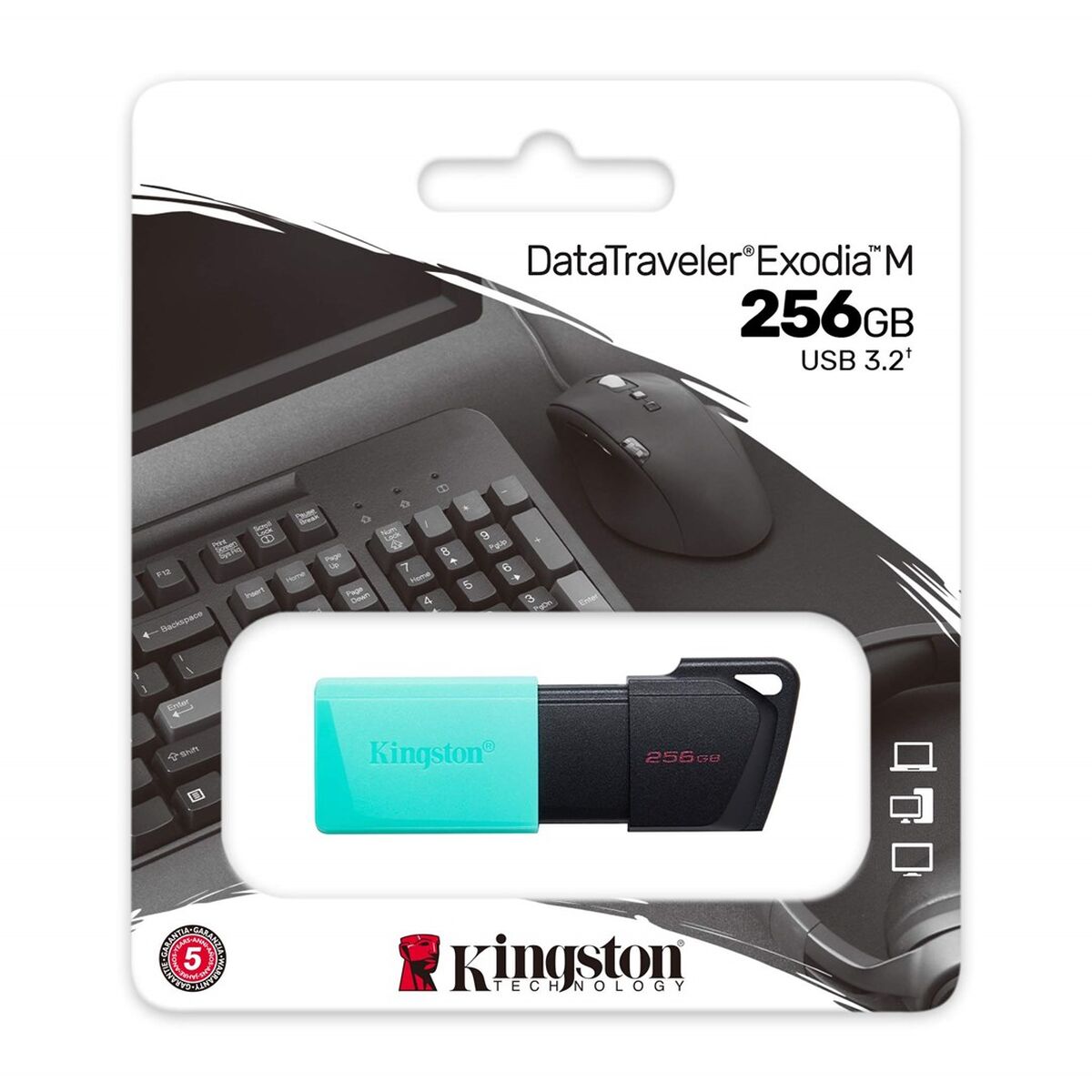Obrazek USB stick Kingston Exodia M Black 256 GB