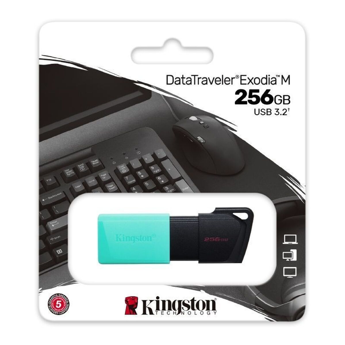 Obrazek USB stick Kingston Exodia M Black 256 GB