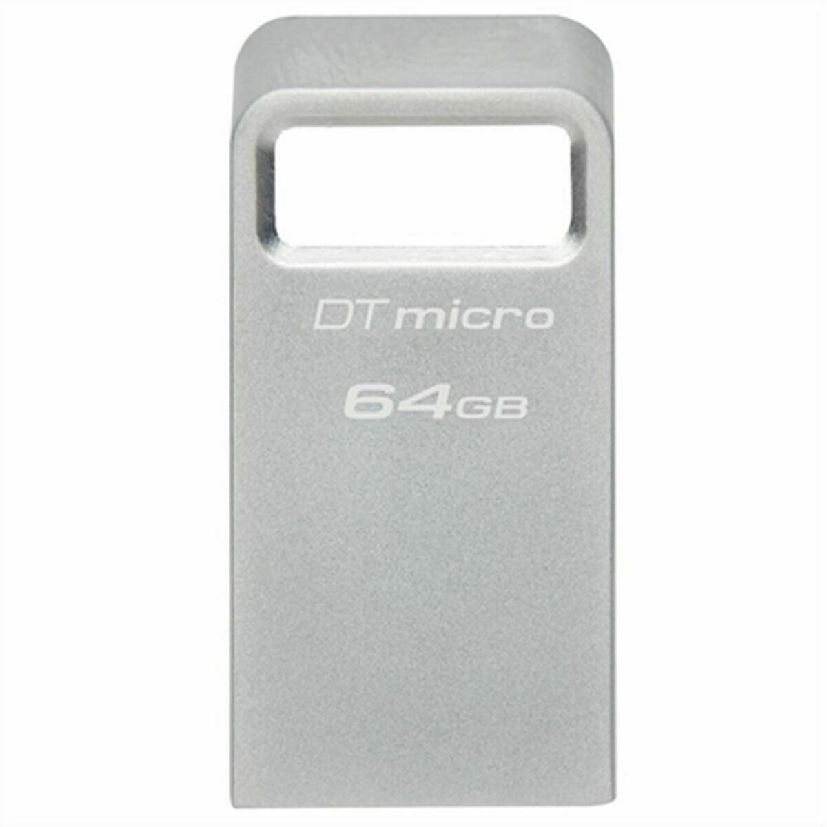 Image de USB stick Kingston Micro Black Silver 64 GB