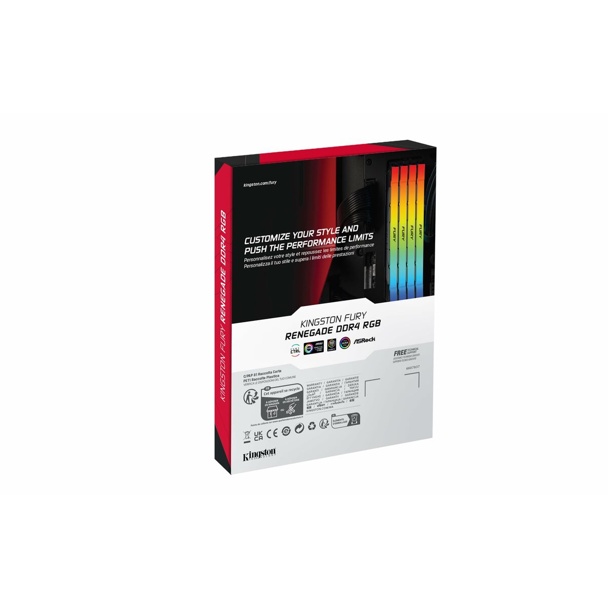 Afbeeldingen van RAM Memory Kingston KF432C16RB2A/8 8 GB DDR4 3200 MHz CL16