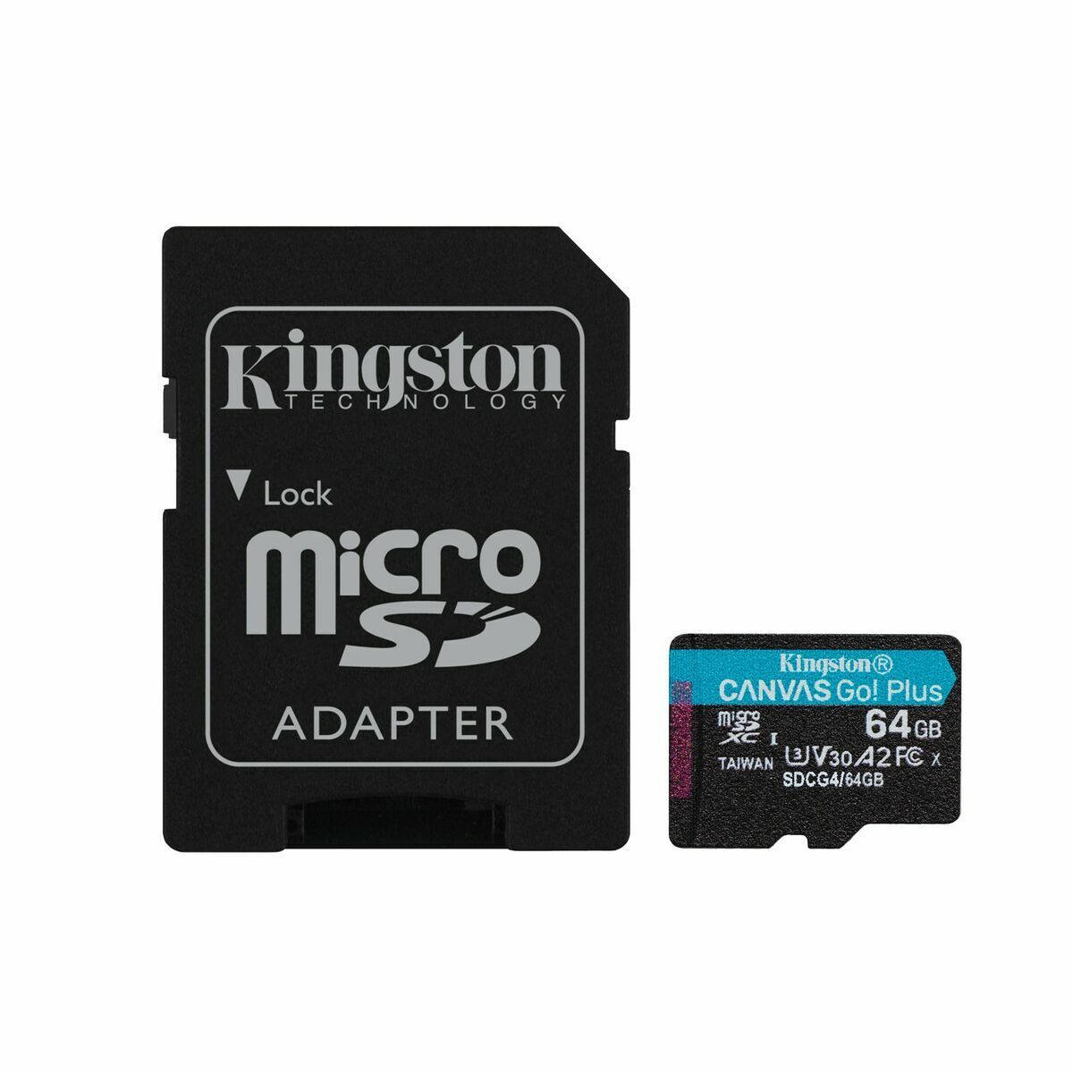 Picture of Micro SD Memory Card with Adaptor Kingston SDCG4/64GB 64 GB
