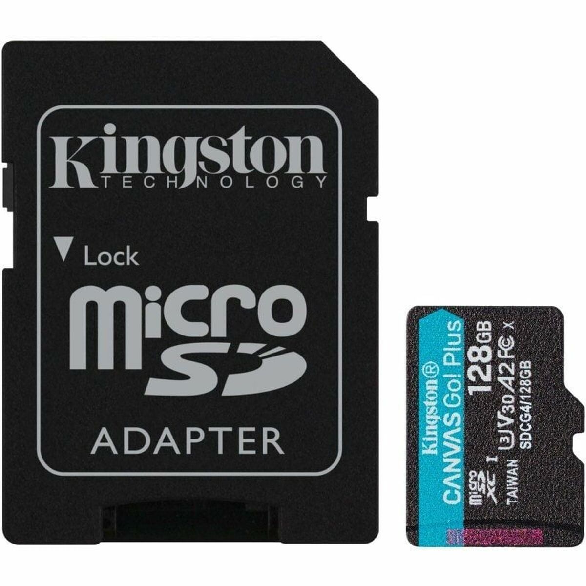 Afbeeldingen van Micro SD Memory Card with Adaptor Kingston CANVAS Go! Plus 128 GB