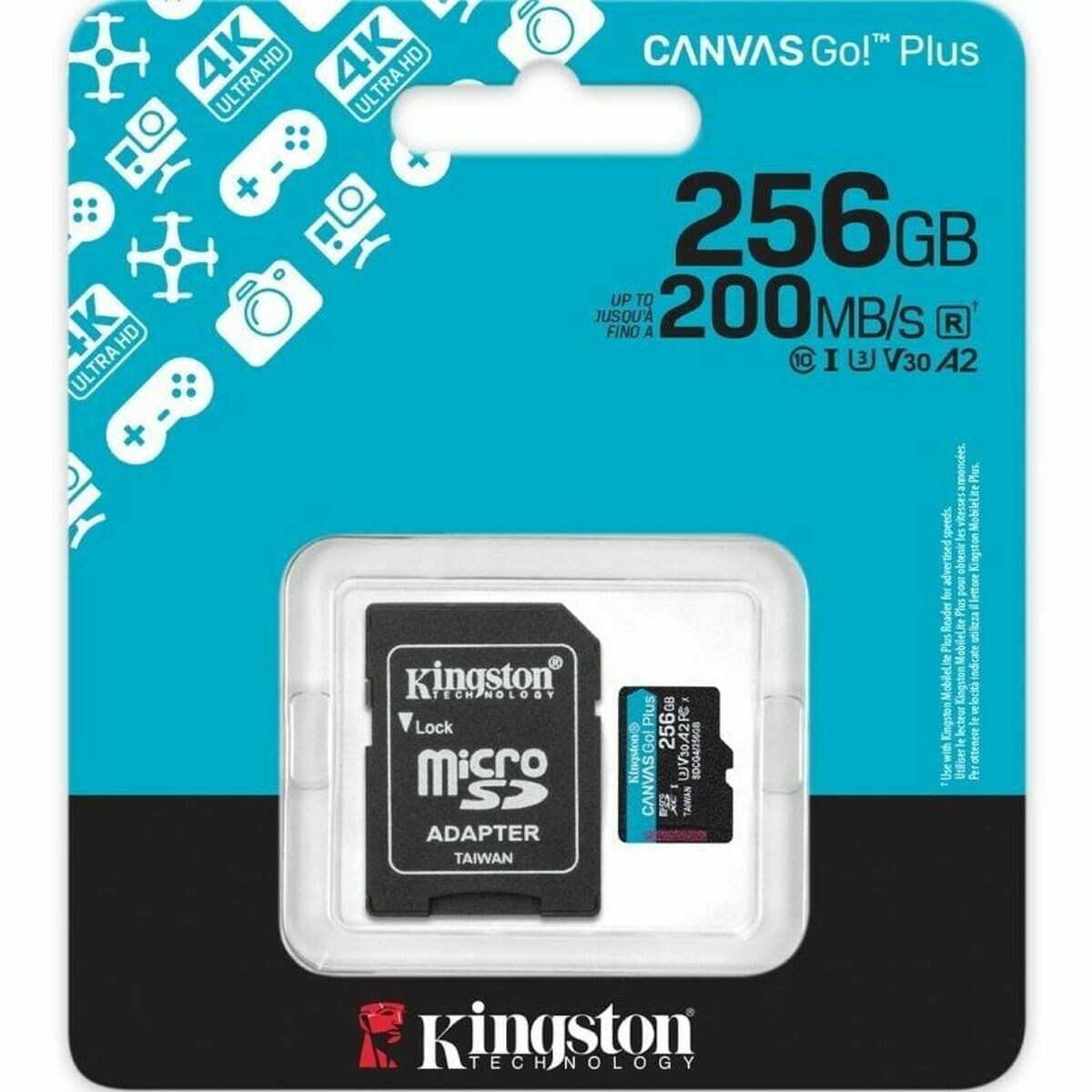 Bild von Micro SD Memory Card with Adaptor Kingston SDCG4/256GB 256 GB