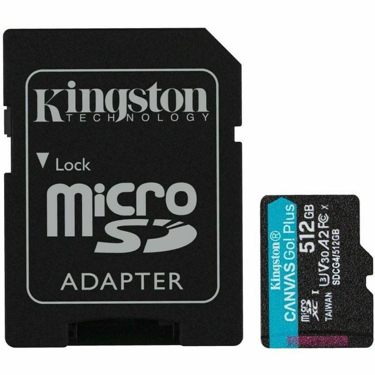 Afbeeldingen van Micro SD Memory Card with Adaptor Kingston SDCG4/512GB