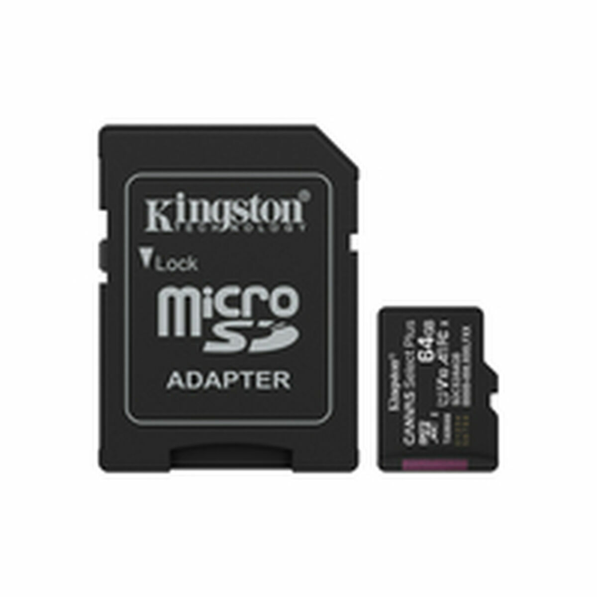 Image secondaire de Carte Mémoire Micro SD avec Adaptateur Kingston SDCS3/64GB 64 GB