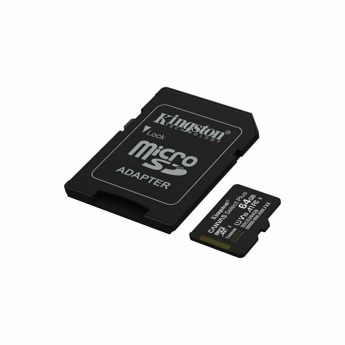 Picture of Micro SD Memory Card with Adaptor Kingston SDCS3/64GB 64 GB