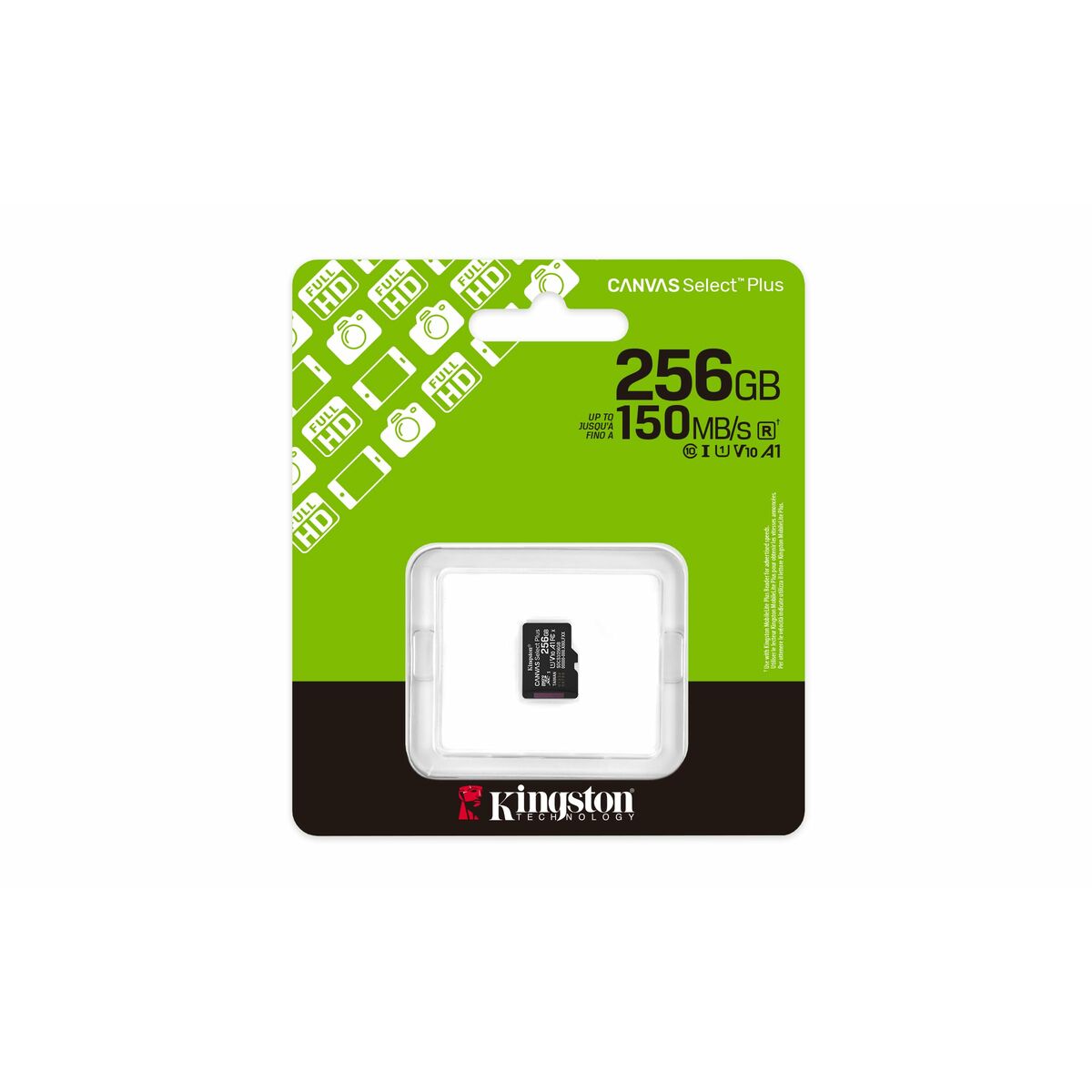 Immagine di Micro SD Memory Card with Adaptor Kingston SDCS3/256GBSP 256 GB