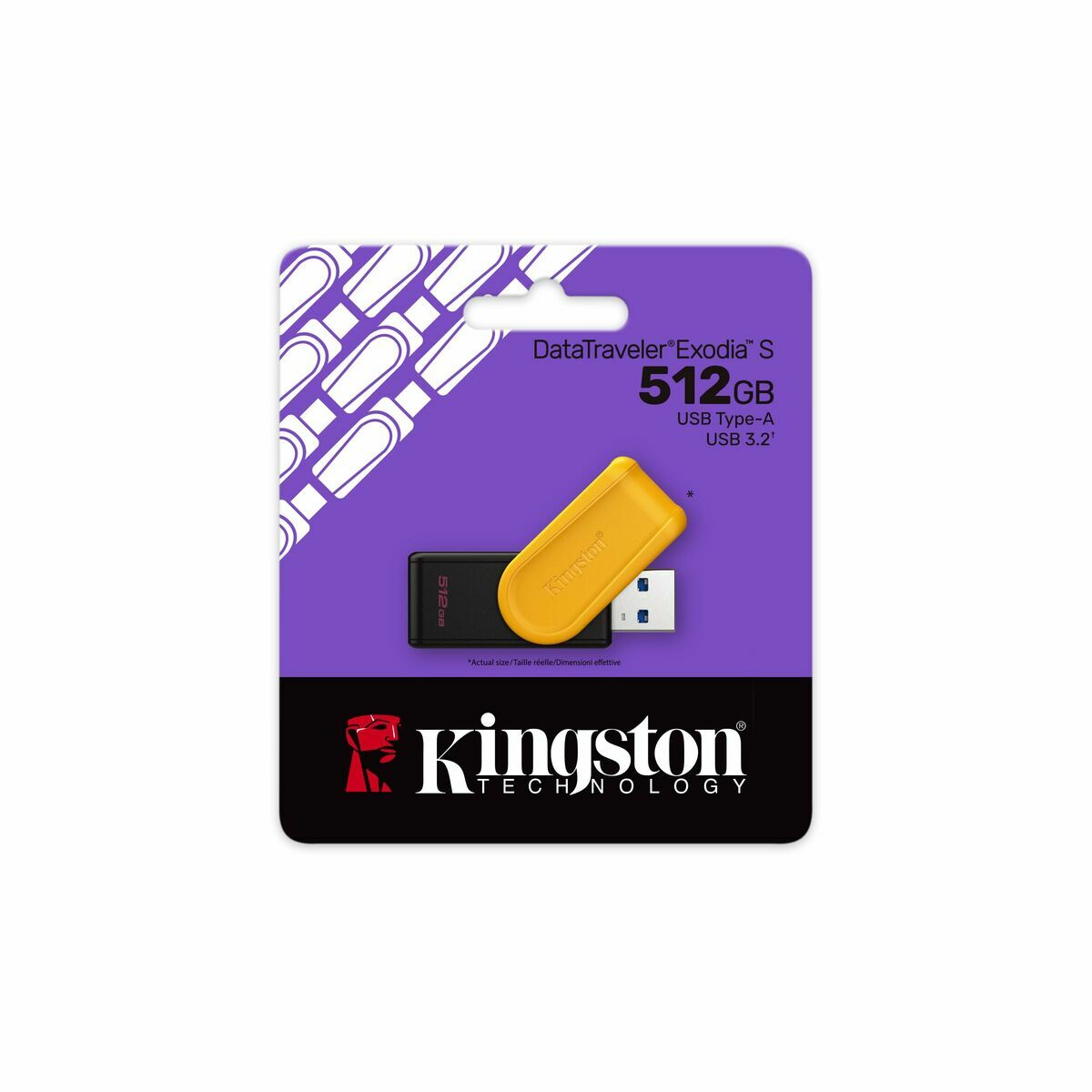 Afbeeldingen van Micro SD Memory Card with Adaptor Kingston DTXS/512GB Yellow 512 GB