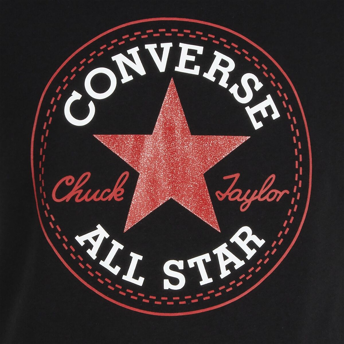 Image secondaire de T shirt à manches courtes Enfant Converse CONVERSE CHUCK PATCH TEE 468992 K25 Noir
