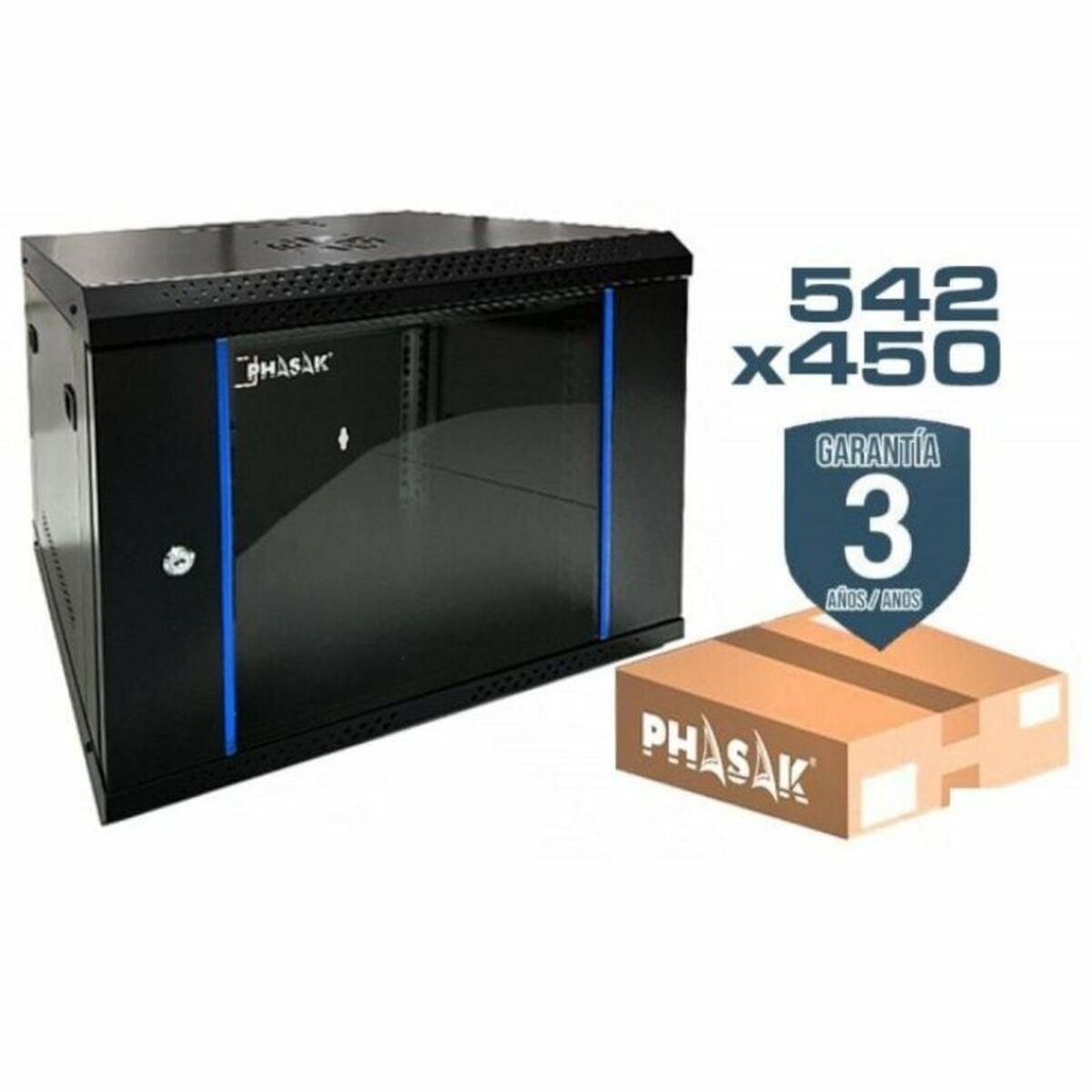 Afbeeldingen van Wall-mounted Rack Cabinet Phasak PHO 2207D