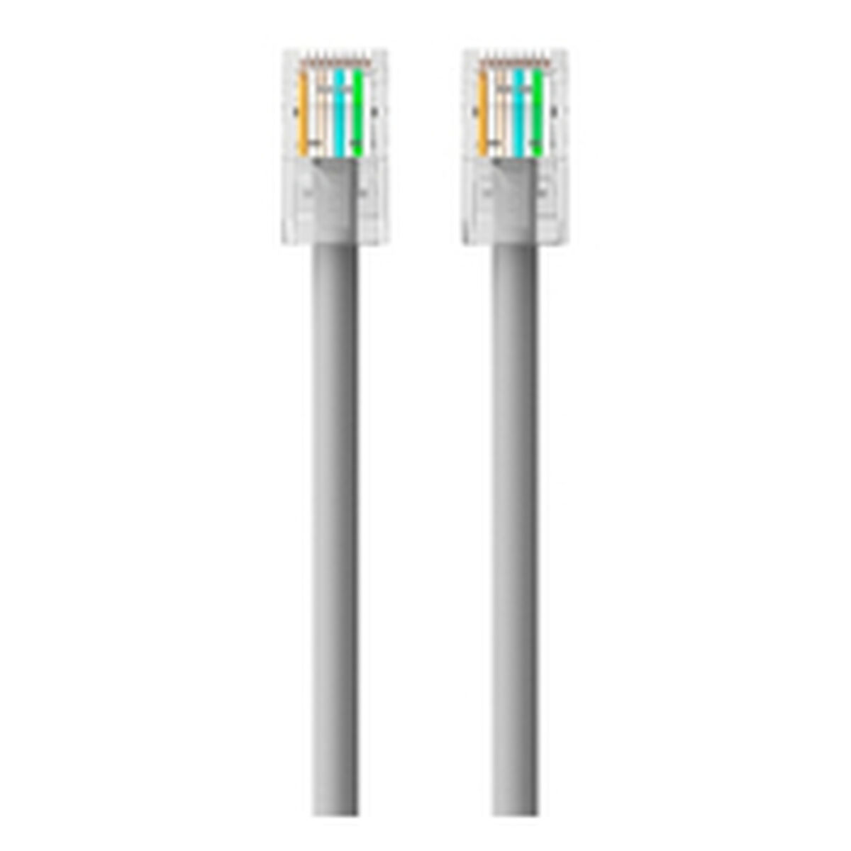 Picture of UTP Category 6 Rigid Network Cable Belkin A3L981BT01M-H-S Grey 1 m 1 Unit