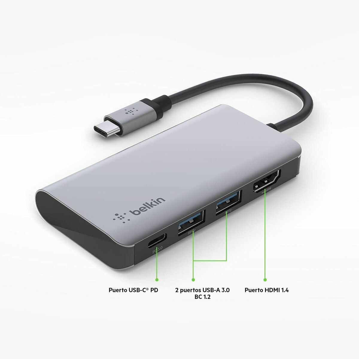 Picture of USB Hub Belkin AVC006btSGY Silver 100 W (1 Unit)
