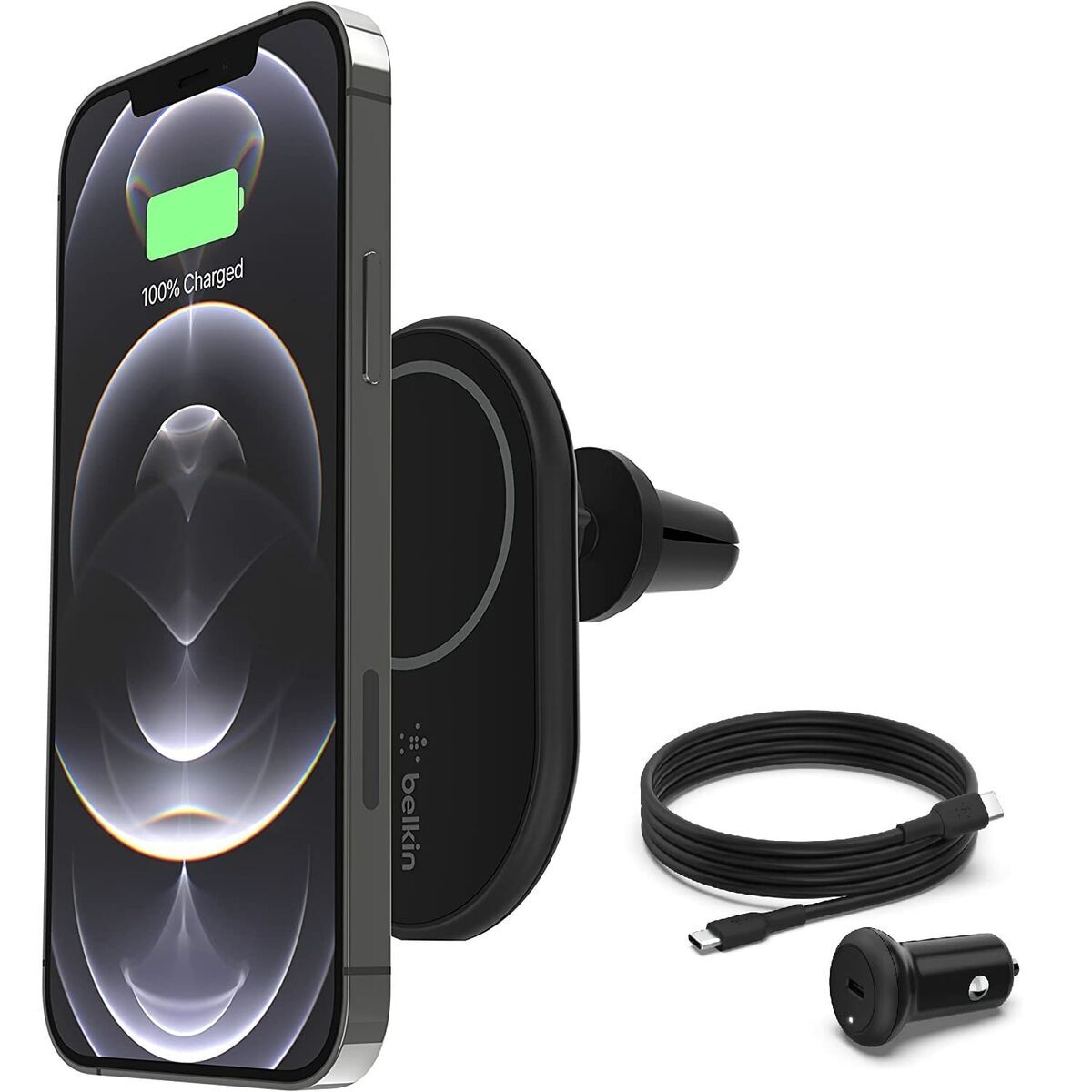 Picture of Wireless Charger with Mobile Holder Belkin WIC004BTBK 1,2 m