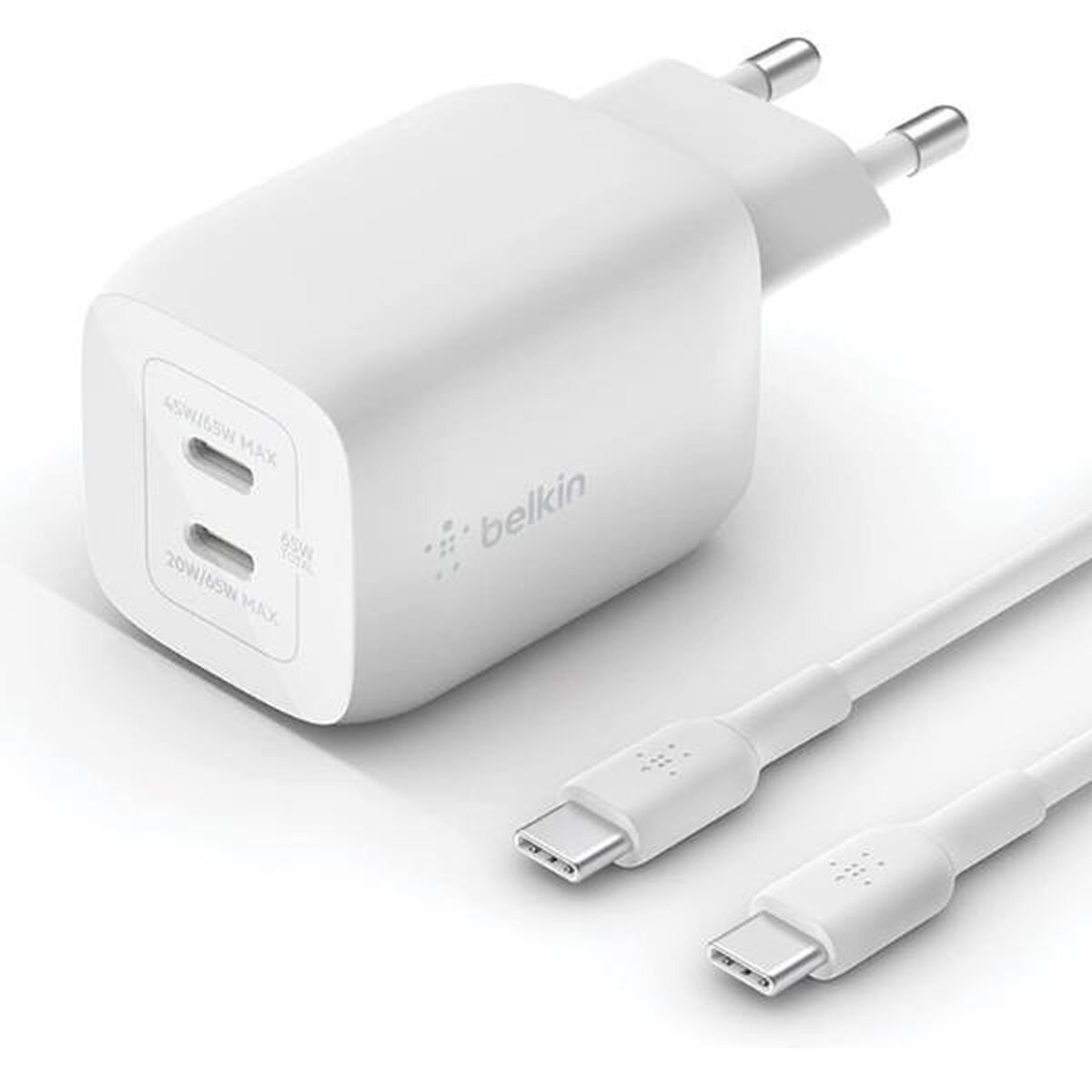 Wall Charger Belkin WCH013VF2MWH-B6 White 65 W