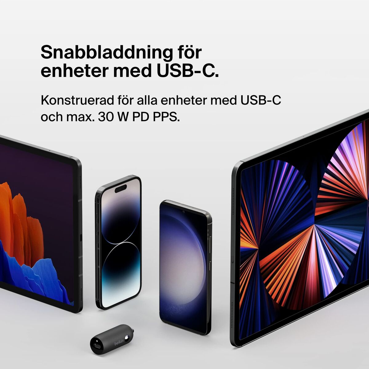 Obrazek Car Charger Belkin CCA004BTBK 30 W