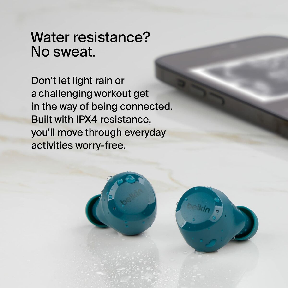 Picture of In-ear Bluetooth Headphones Belkin Bolt Green Turquoise