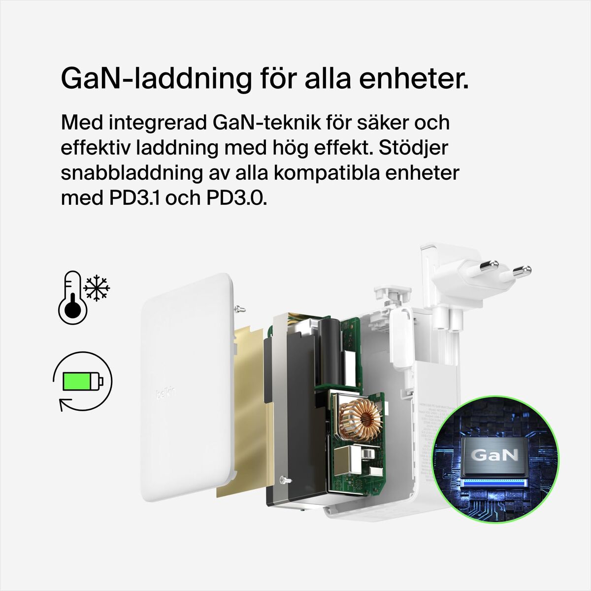 Wall Charger Belkin WCH014BTWH 140 W White
