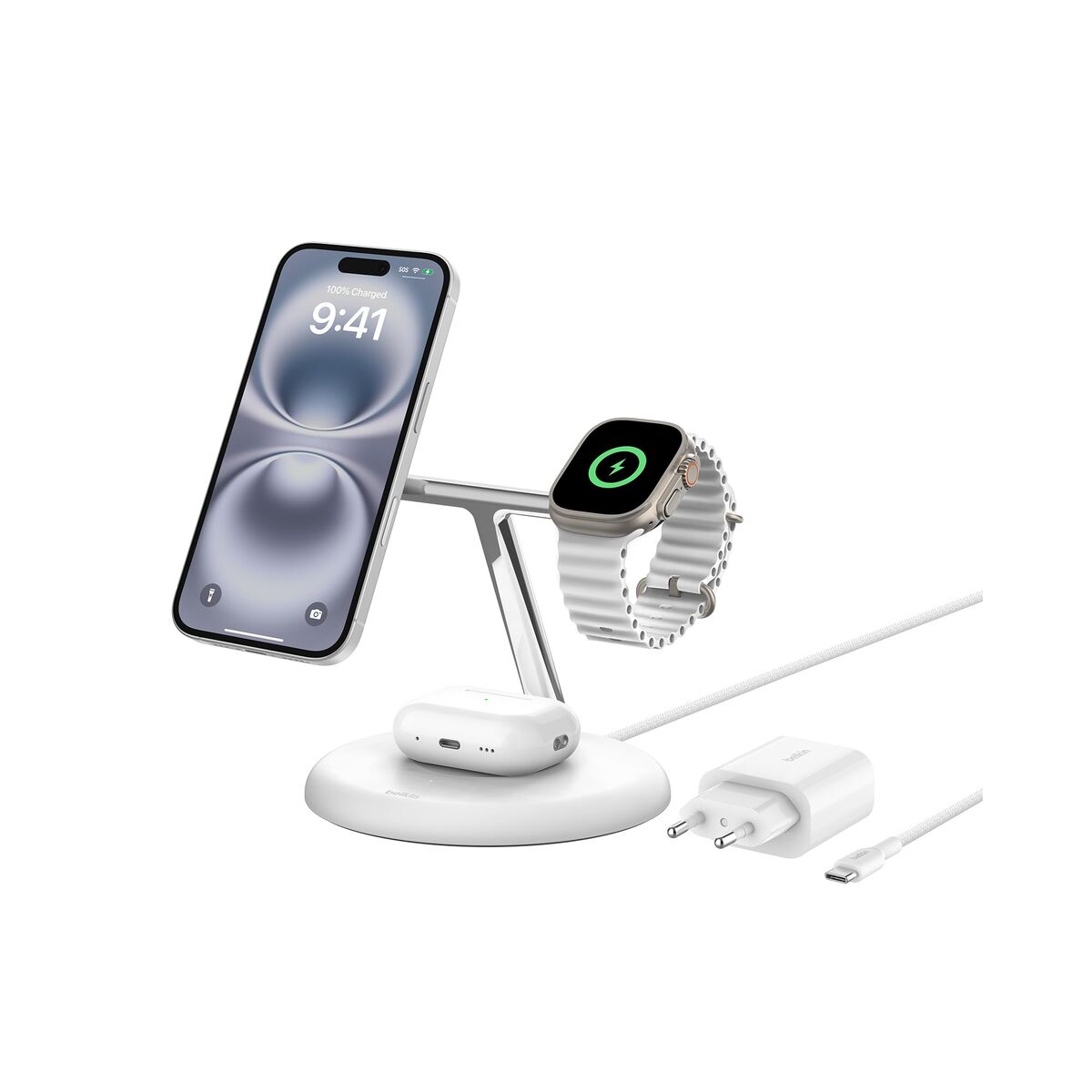 Bild von Wireless Charger with Mobile Holder Belkin WIZ023VFWH