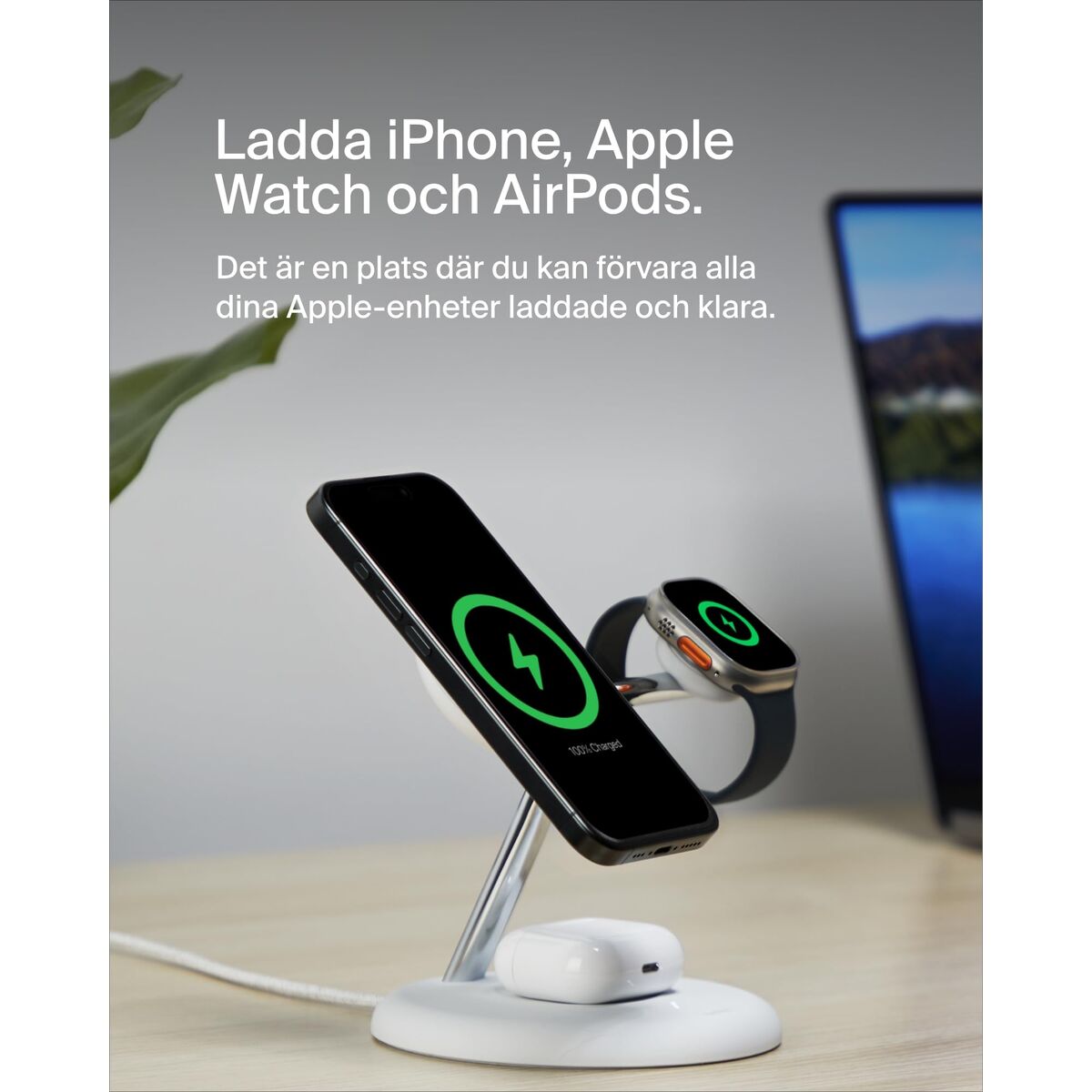 Bild von Wireless Charger with Mobile Holder Belkin WIZ023VFWH