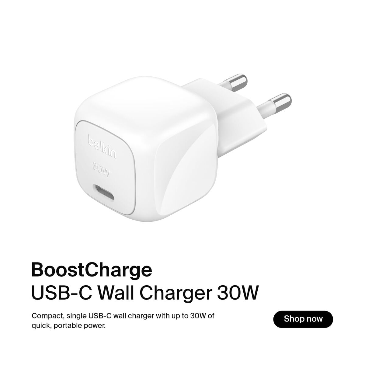 Wall Charger Belkin BoostCharge White 30 W