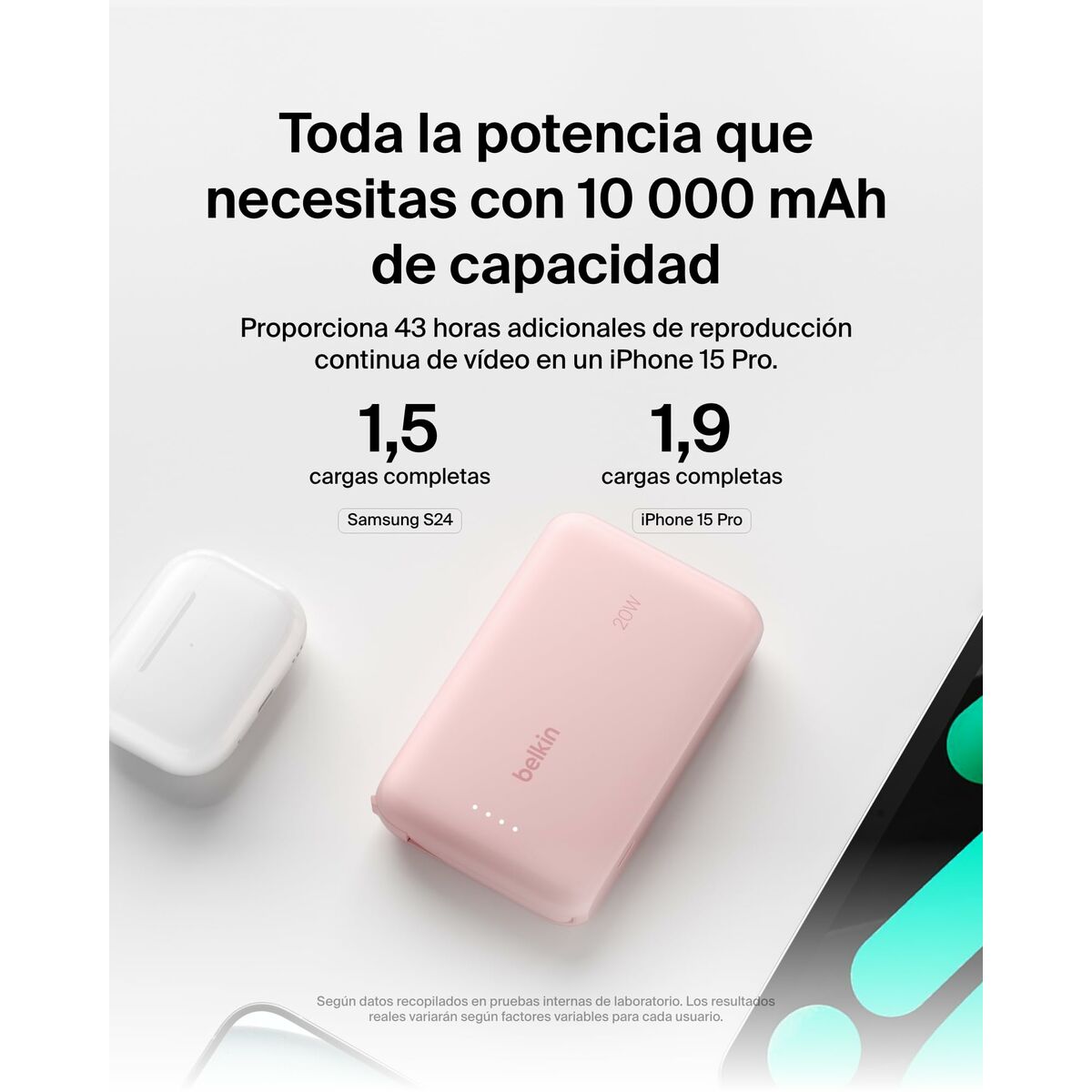Powerbank Belkin BPB021HQPK Pink 10000 mAh