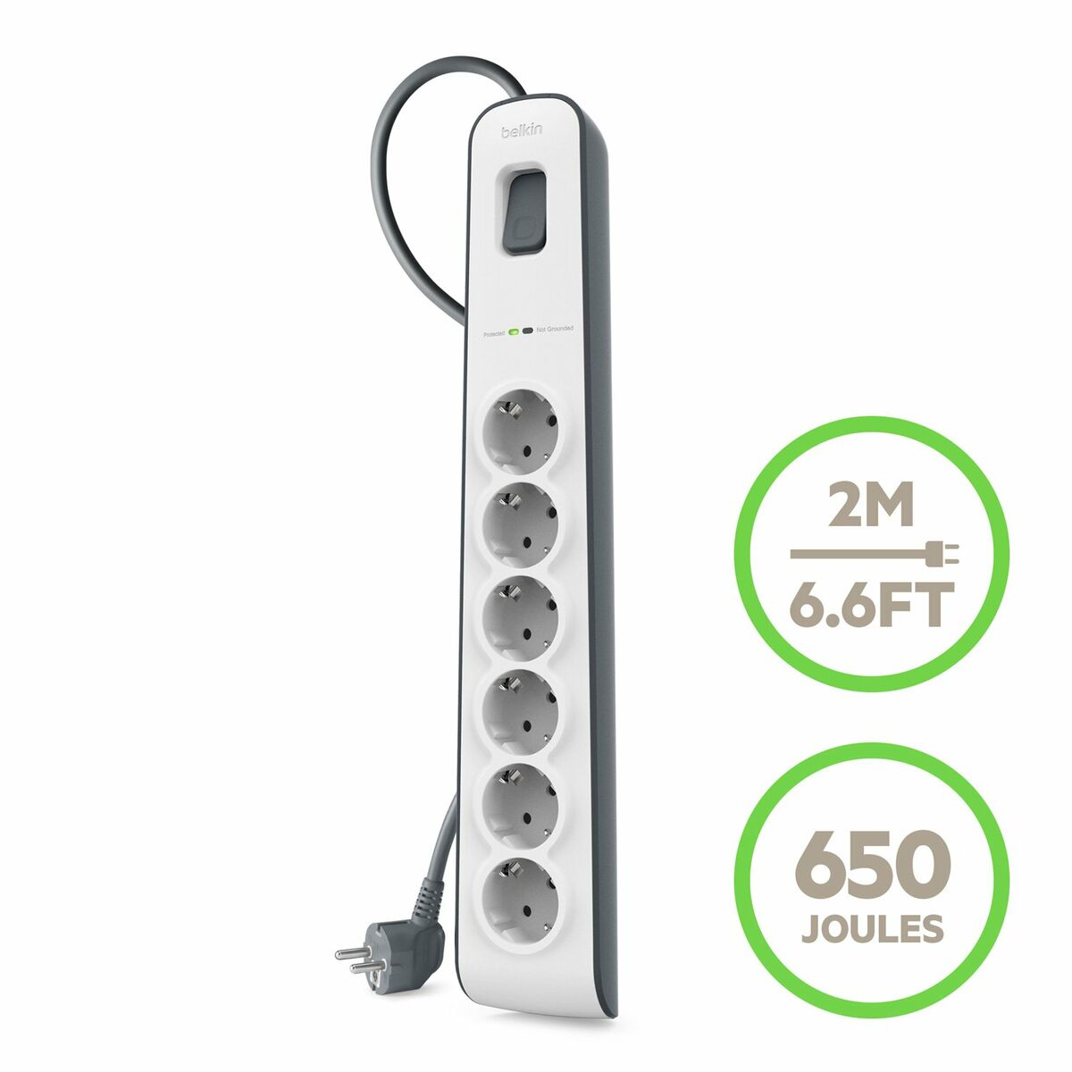 Afbeeldingen van Protection from surges Belkin BSV603VF2M-V2