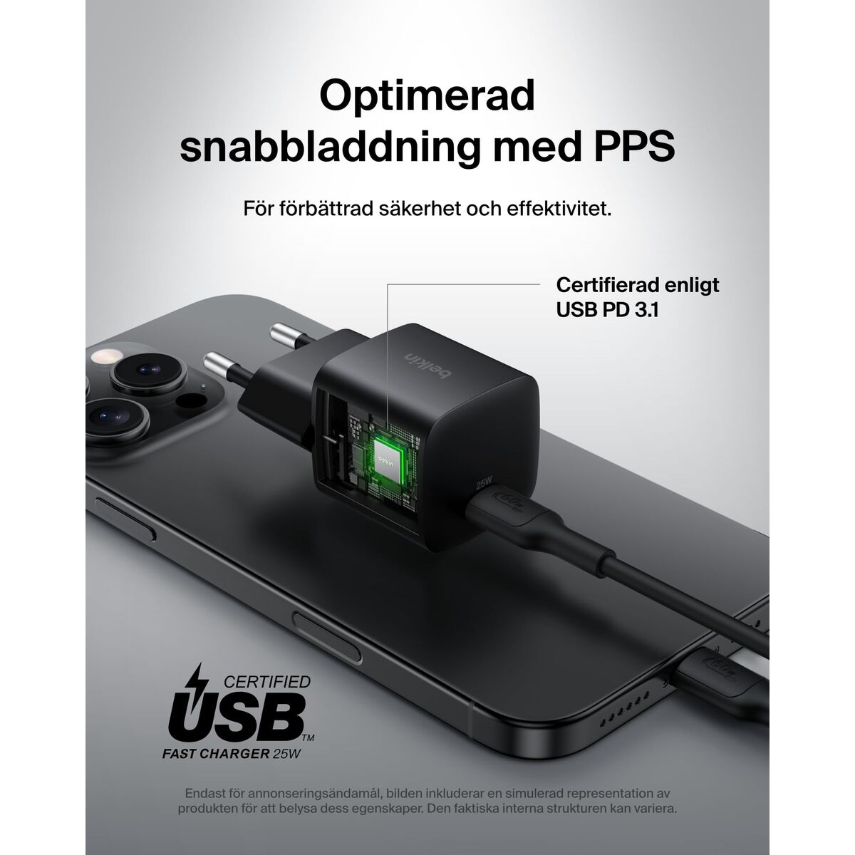 Bild von USB to Lightning Cable Belkin WCA012KQBK Black