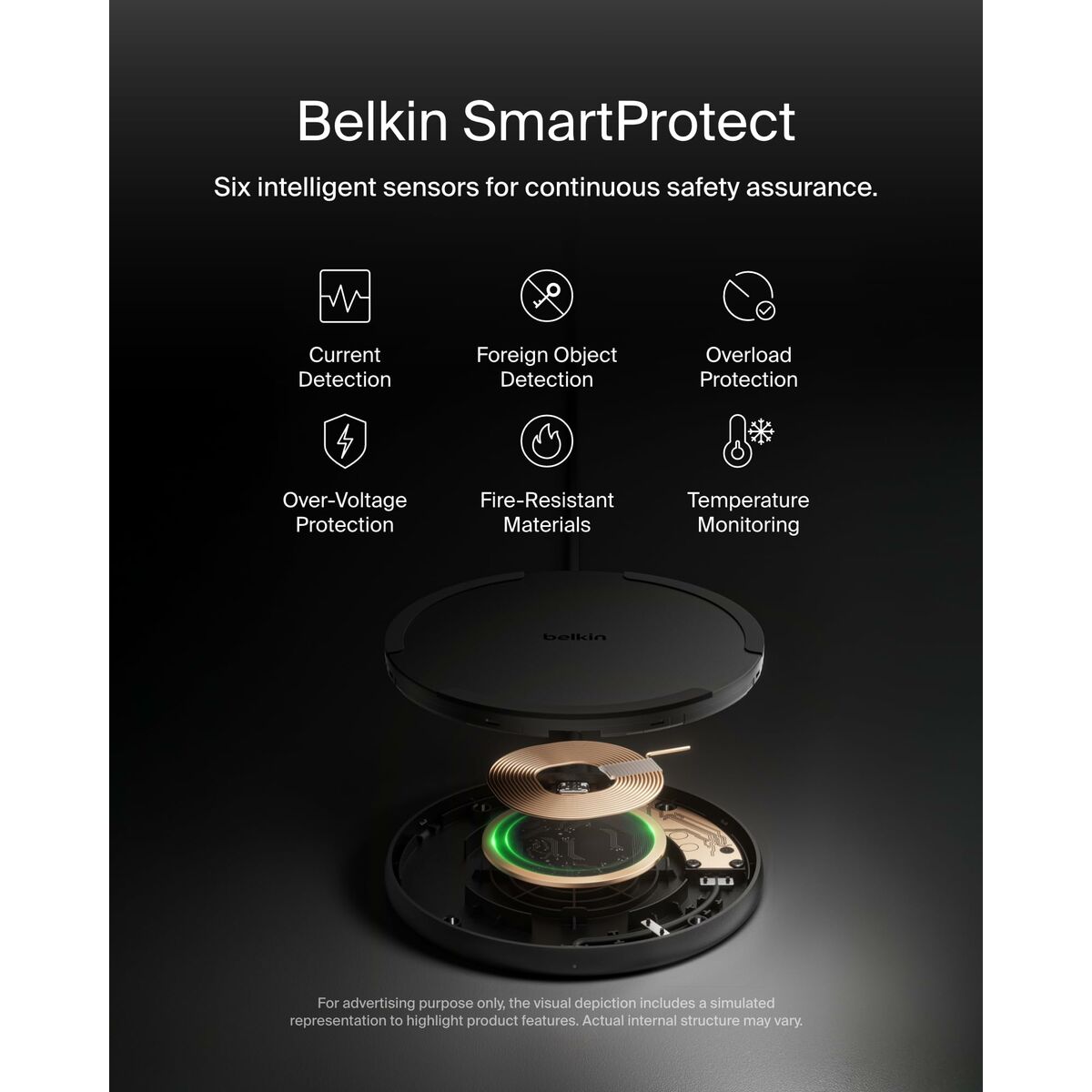 Immagine di Cordless Charger Belkin WIA012HQBK Black 15 W