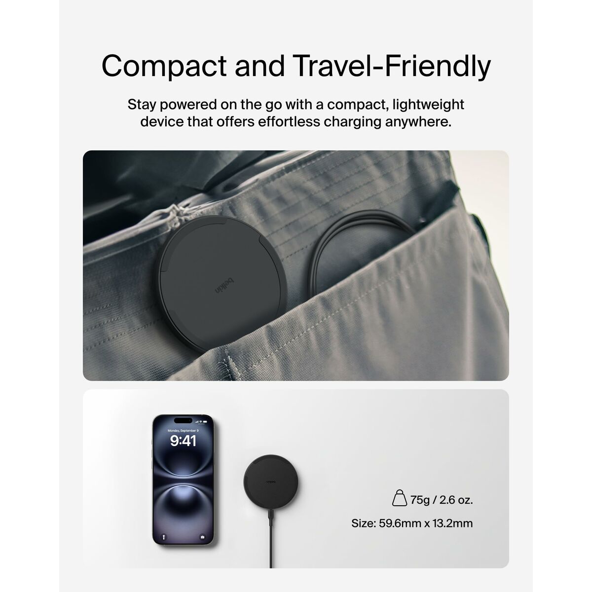 Immagine di Cordless Charger Belkin WIA012HQBK Black 15 W