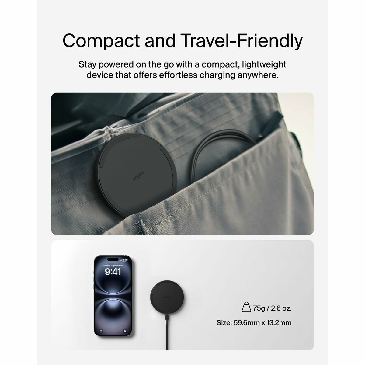 Immagine di Cordless Charger Belkin WIA012HQBK Black 15 W