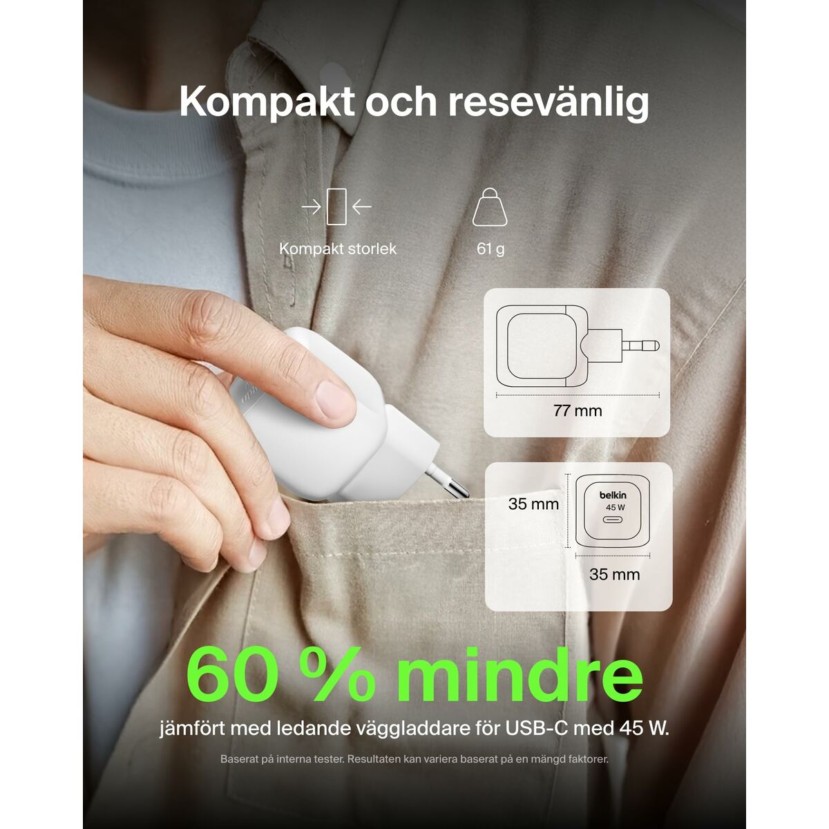 Image de Wall Charger Belkin WCA013KQ1MWH-B6 White