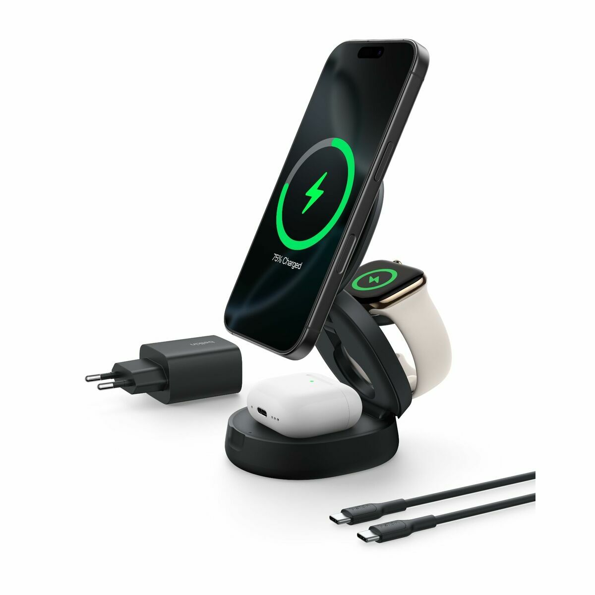 Ασύρματος Φορτιστής Belkin WIZ034KQBK Μαύρο
