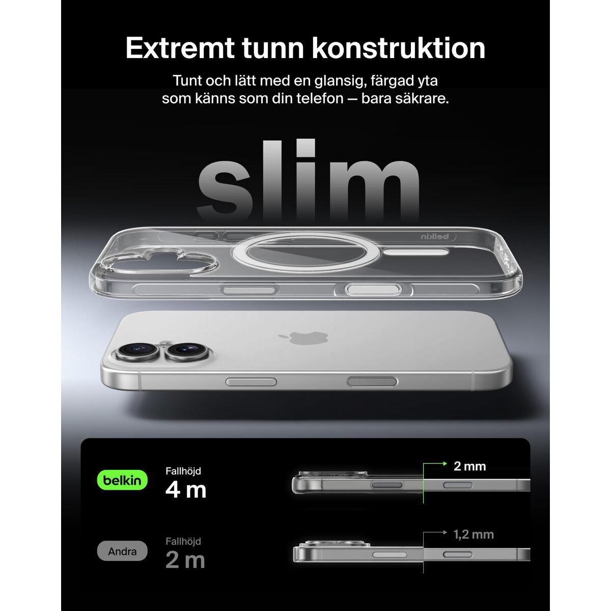 Mobile cover Belkin iPhone 17 Transparent