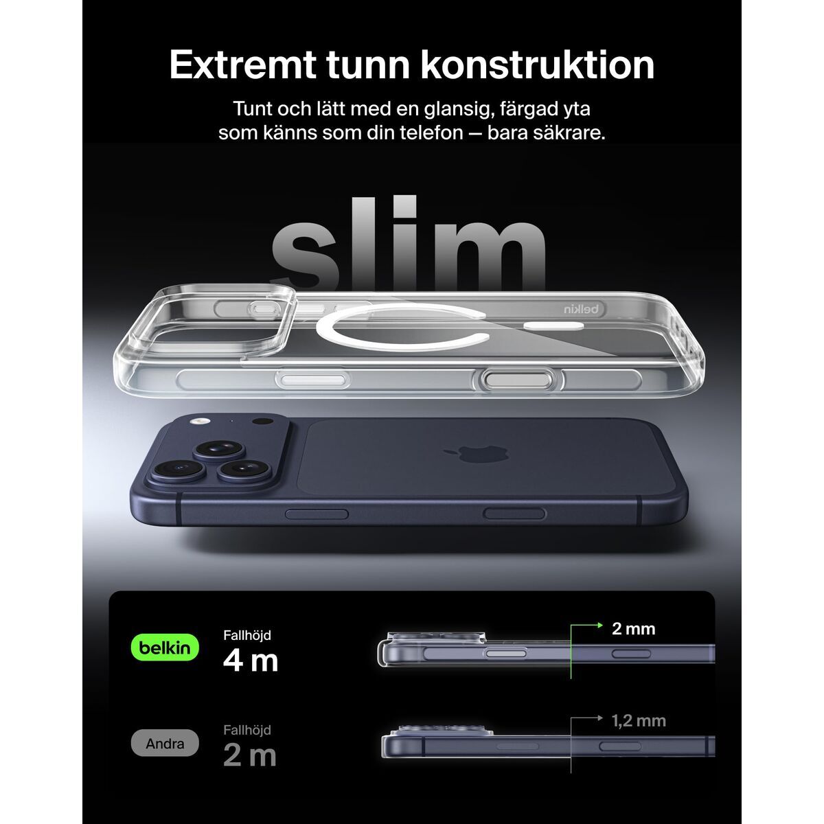Mobile cover Belkin iPhone 17 Pro Max Transparent