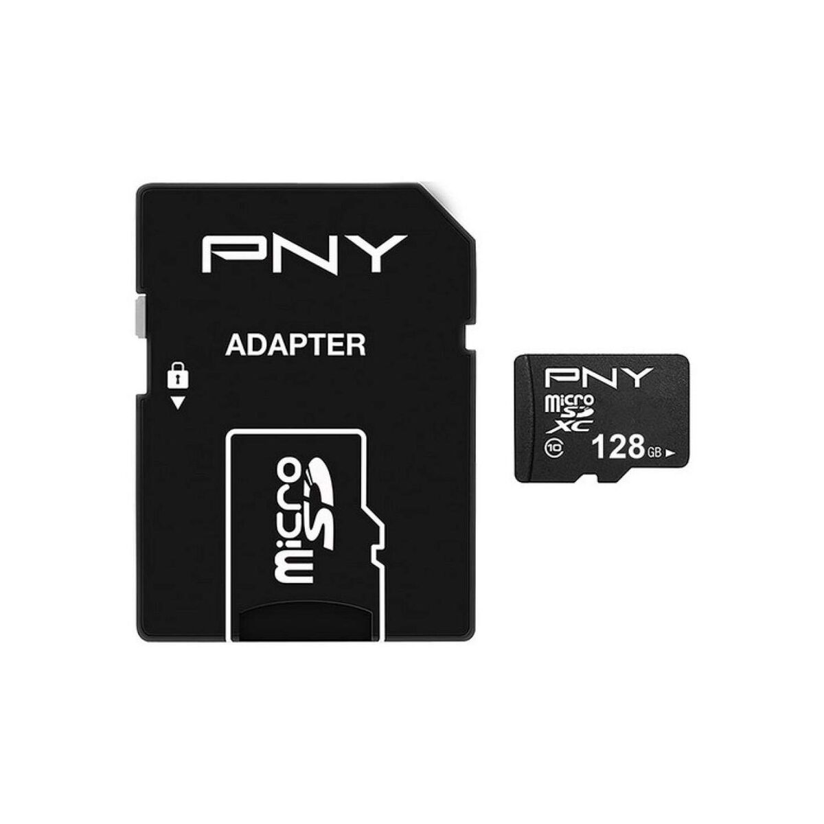 Picture of Micro SD Memory Card with Adaptor PNY Performance Plus 128 GB
