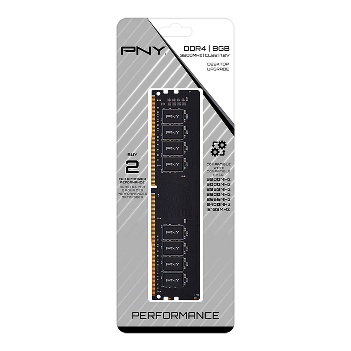 Afbeeldingen van RAM Memory PNY MD8GSD43200-TB 8 GB DDR4 3200 MHz CL22