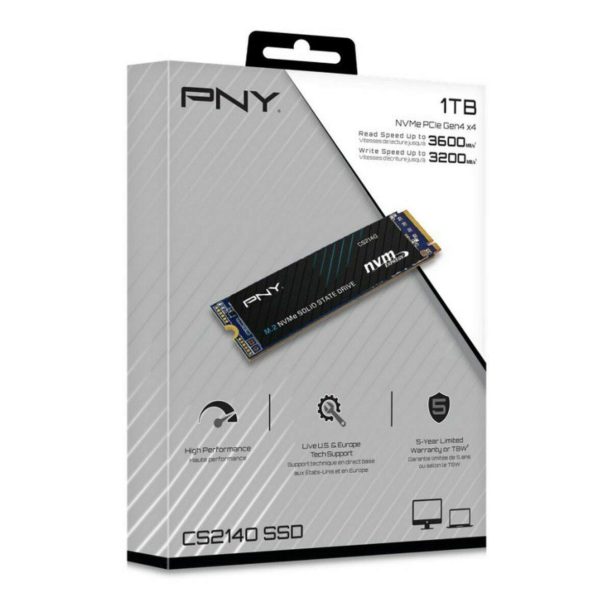 Afbeeldingen van Hard Drive PNY CS2140 SSD 1 TB SSD