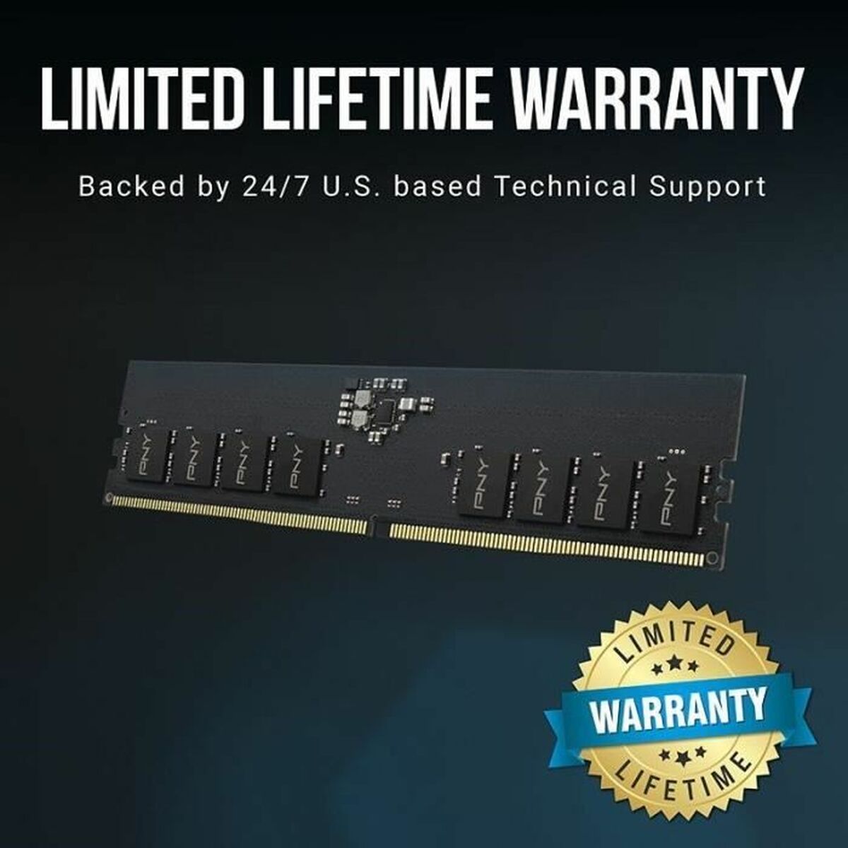 Afbeeldingen van RAM Memory PNY 8 GB DDR5 SDRAM DDR5 4800 MHz CL40