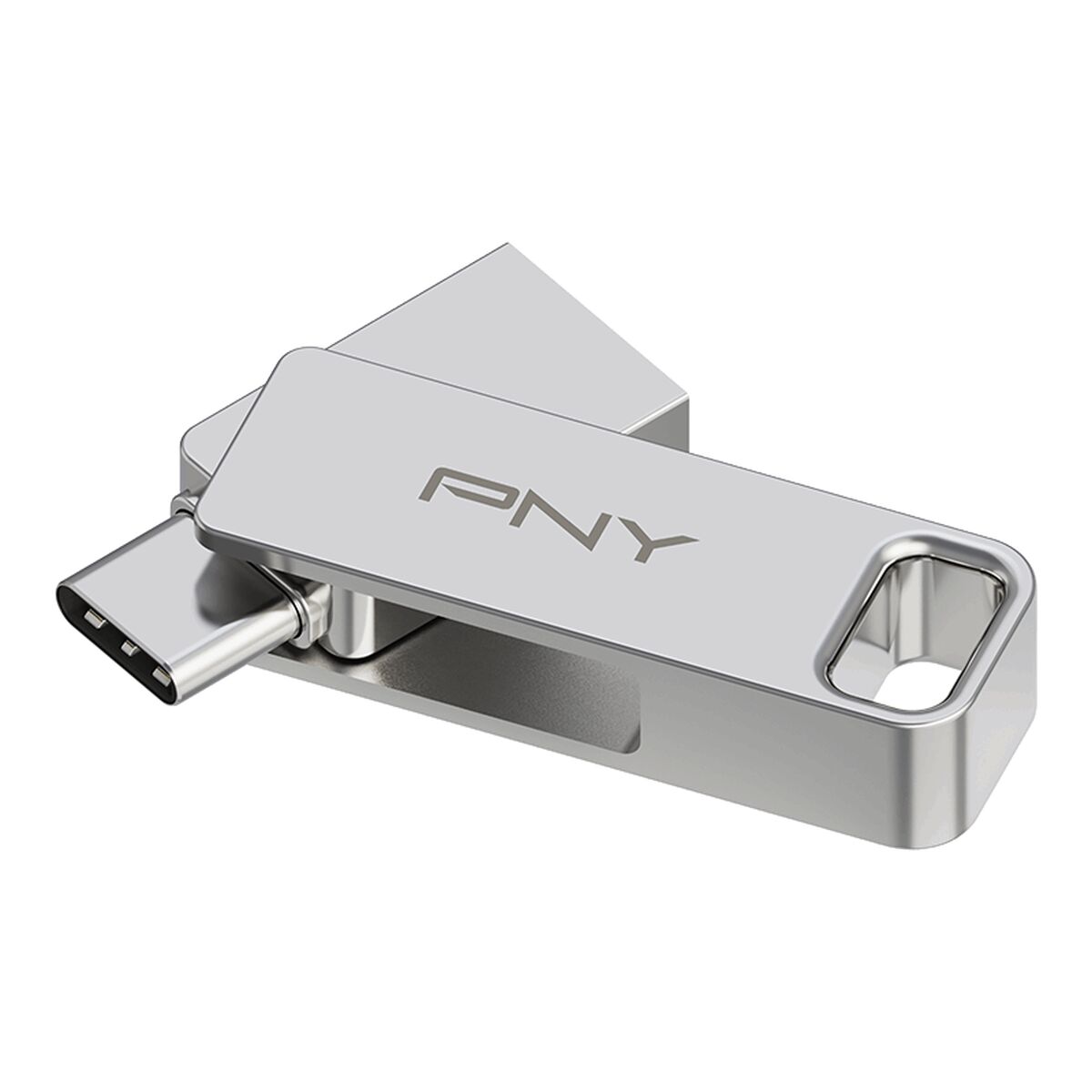 Picture of USB stick PNY PFDI64GDULINKTYCG Silver Steel 64 GB