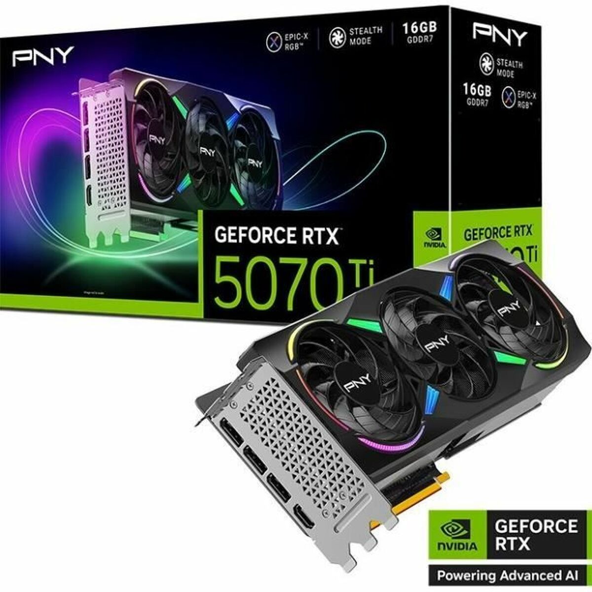 Afbeeldingen van Graphics card PNY nvidia geforce rtx 5070 ti 16 GB