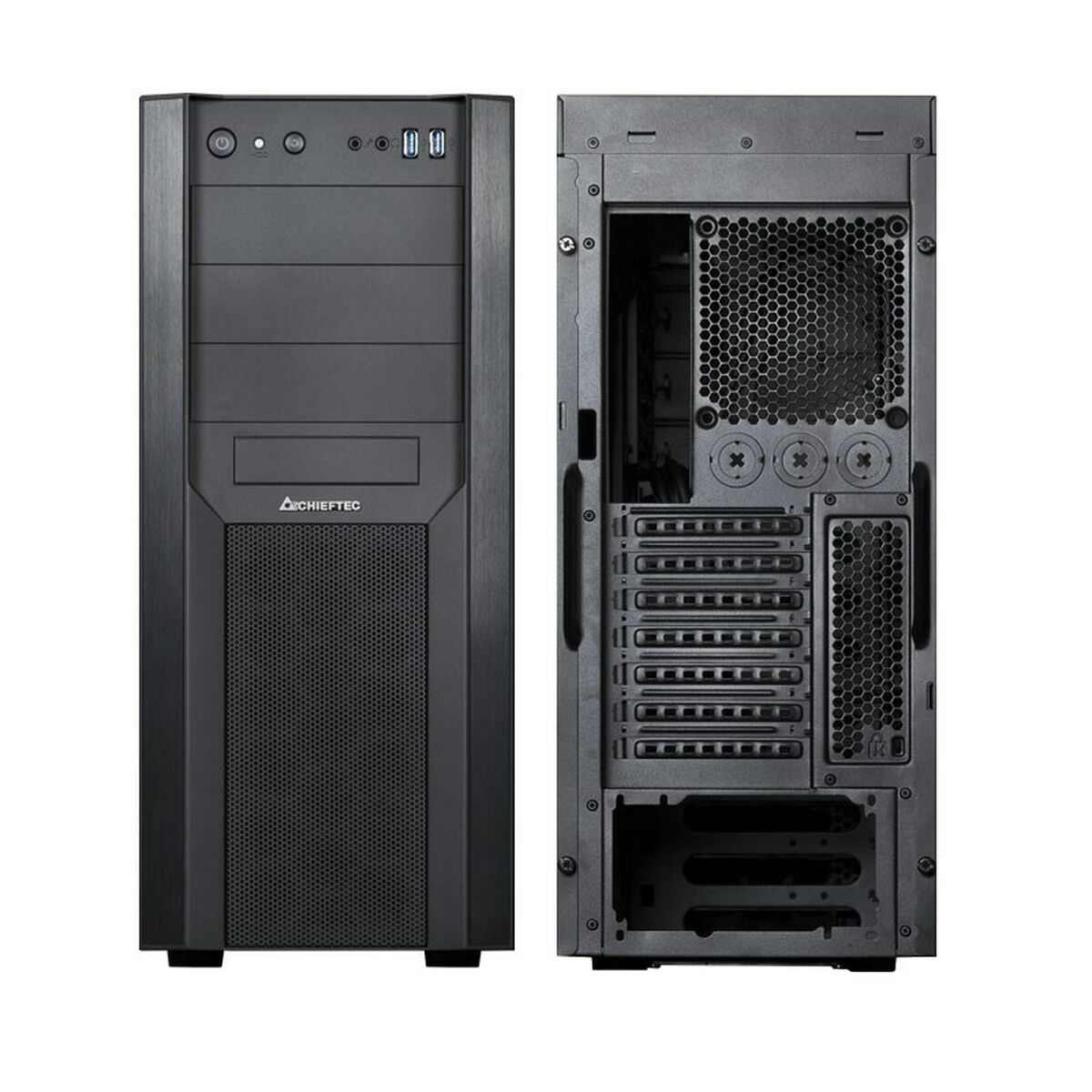 Afbeeldingen van ATX Semi-tower Box Chieftec CW-01B-OP Black