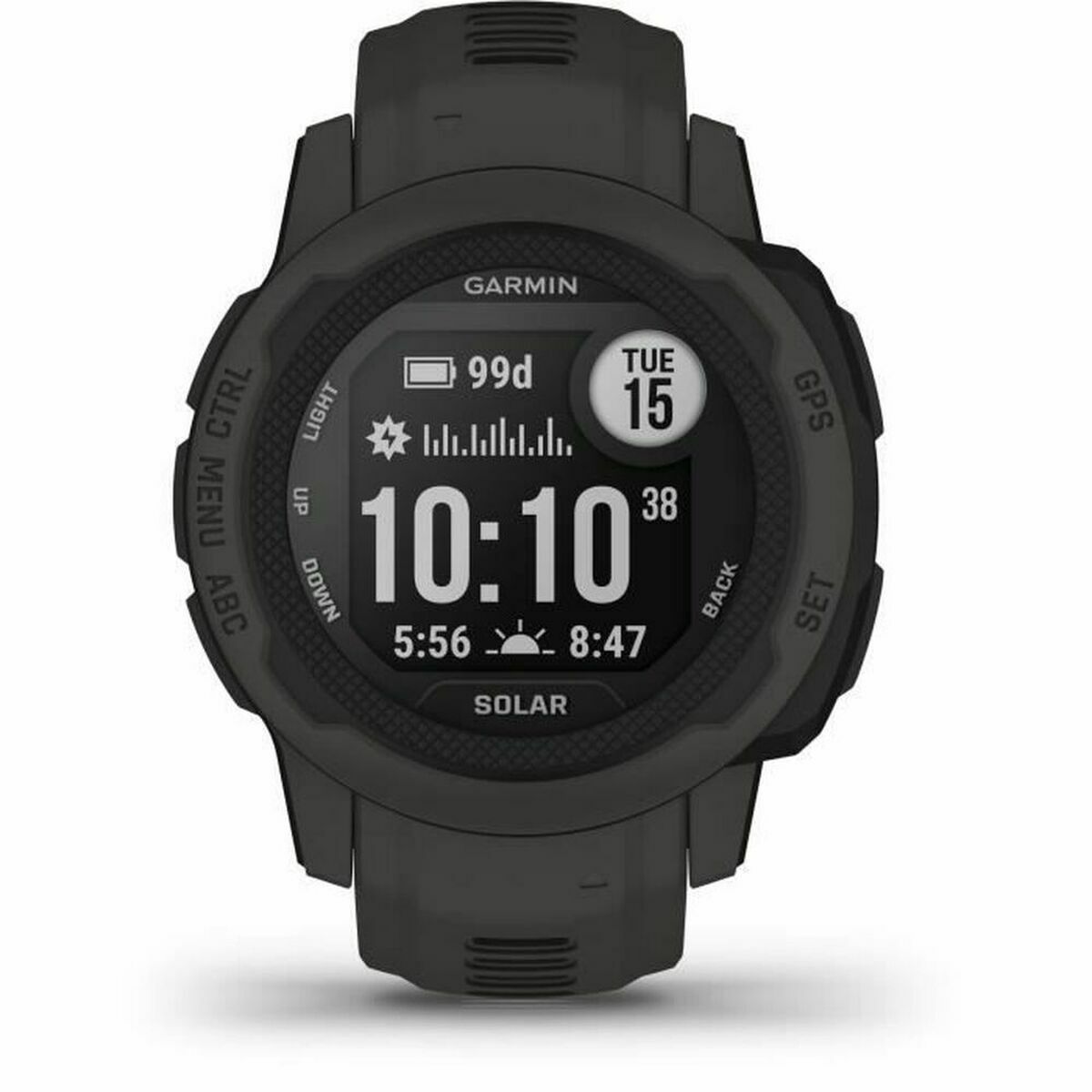 Smartwatch GARMIN Instinct 2S Solar Σκούρο γκρίζο