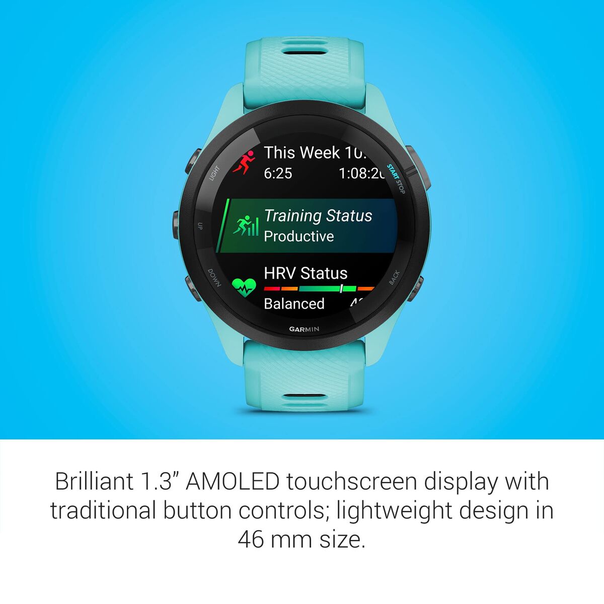 Image de Smartwatch Garmin Forerunner 265 Blue 1,3" 46 mm