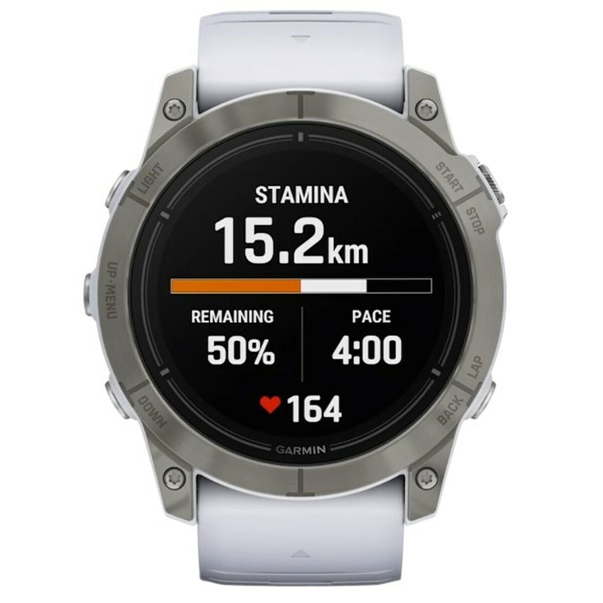 Ανδρικά Ρολόγια GARMIN 010-02804-11 Λευκό Τιτάνιο