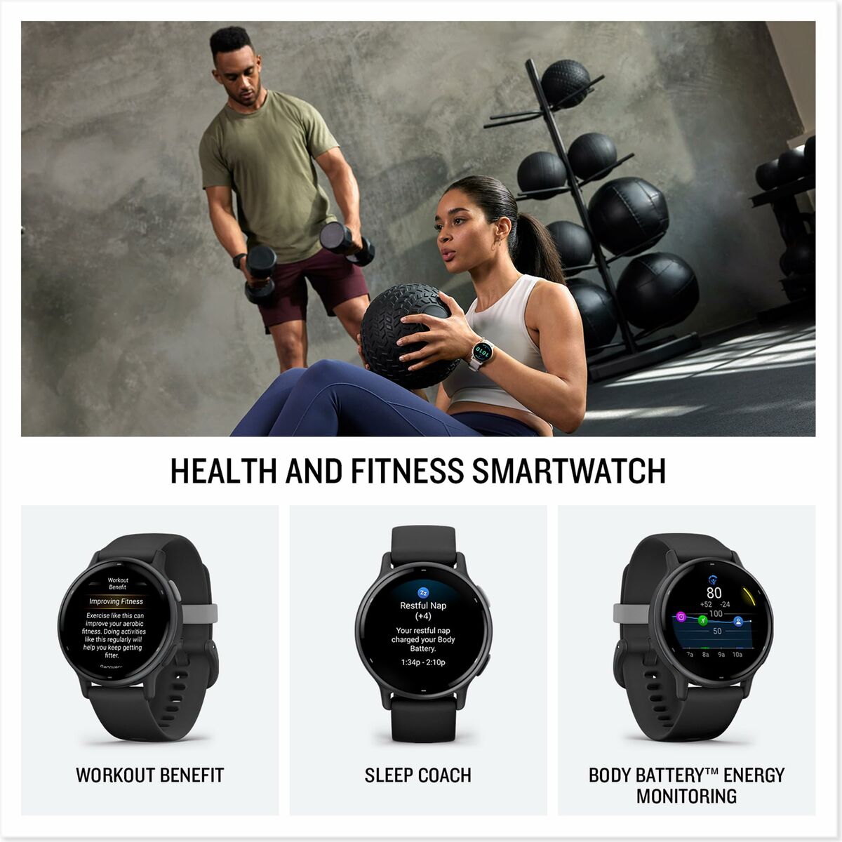 Smartwatch Garmin Vivoactive 5 Black 1,2"