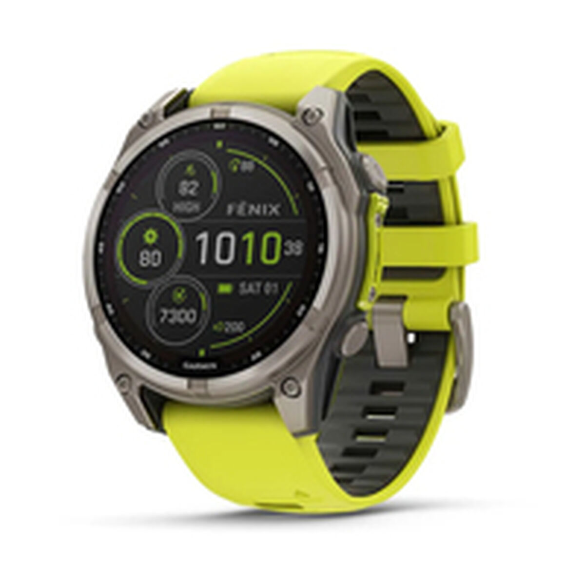 Image secondaire de Montre intelligente GARMIN 010-02906-21 Jaune Graphite Titane 1,3