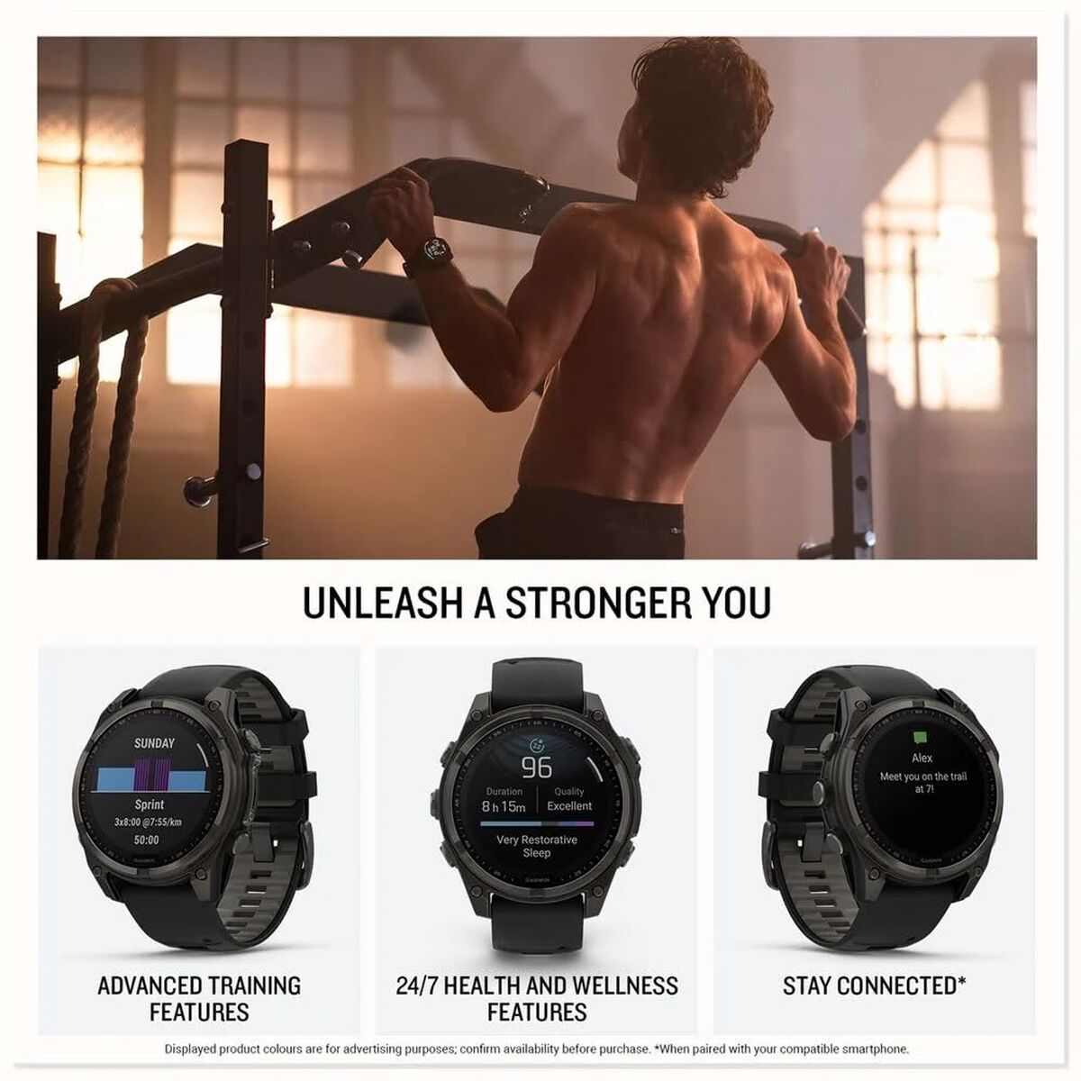 Smartwatch Garmin Fénix 8 Solar Yellow 1,4" Ø 50 mm