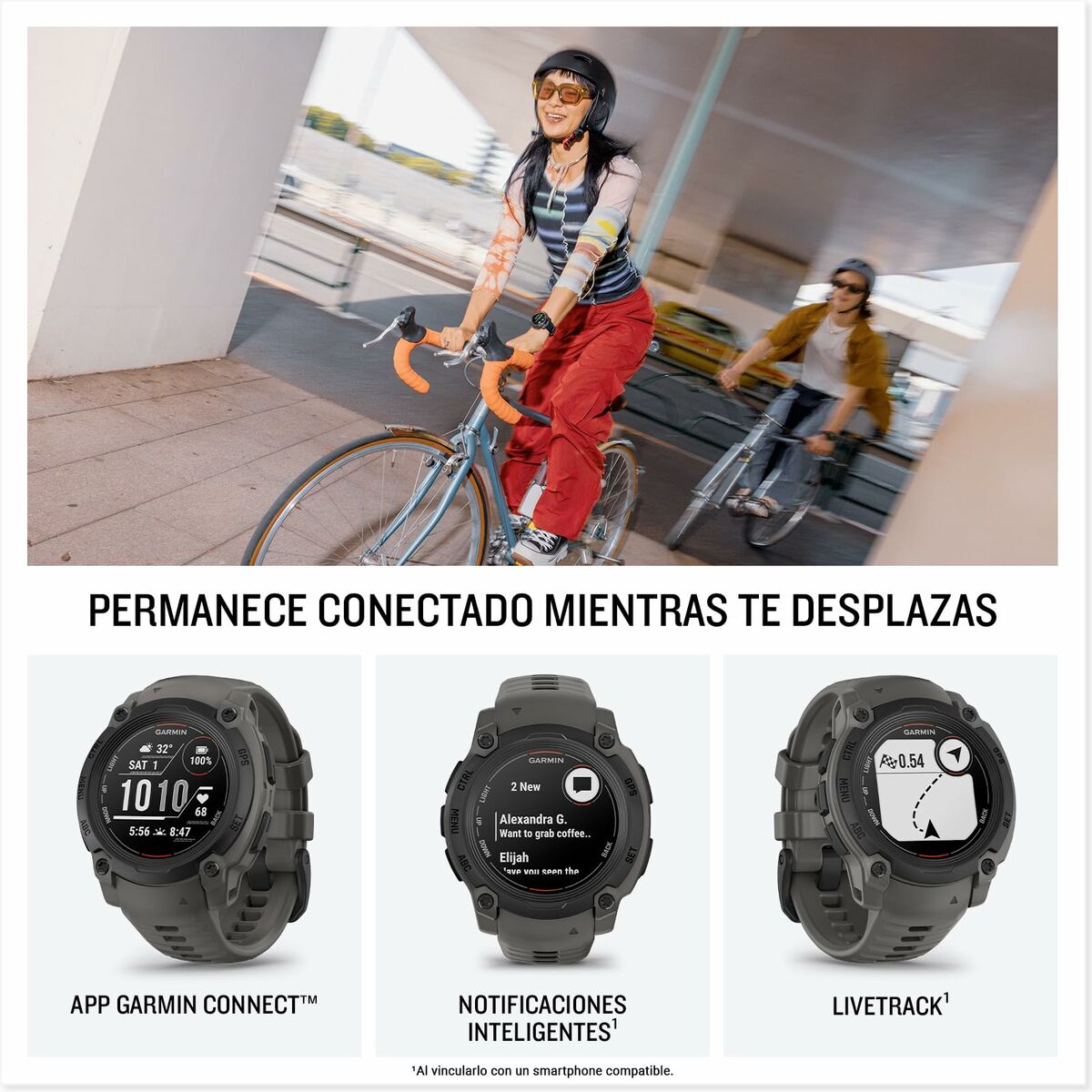 Smartwatch Garmin Instinct E 2 Black 1,2" 40 mm