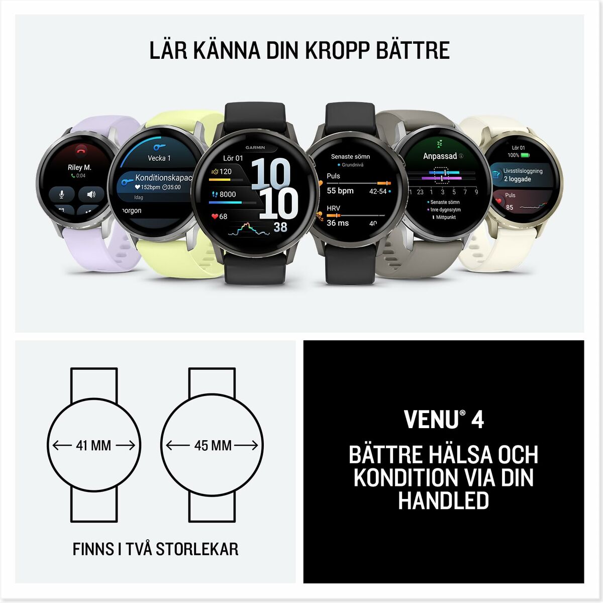 Smartwatch Garmin Venu 4 Black 1,2"